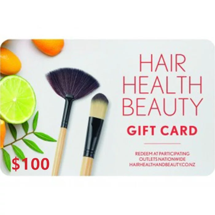 Hair Health & Beauty $100 NZD Physical Gift Card (Express Delivery) 1 Hair Health & Beauty $100 NZD Physical Gift Card (Express Delivery)