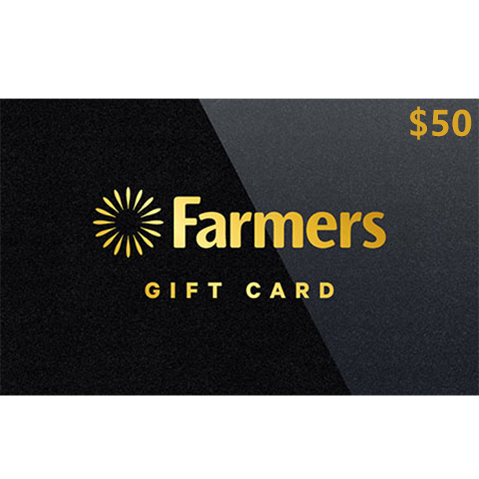 Farmers $50 NZD Digital Gift Cards (Email Delivery) 1 Farmers $50 NZD Digital Gift Cards (Email Delivery)
