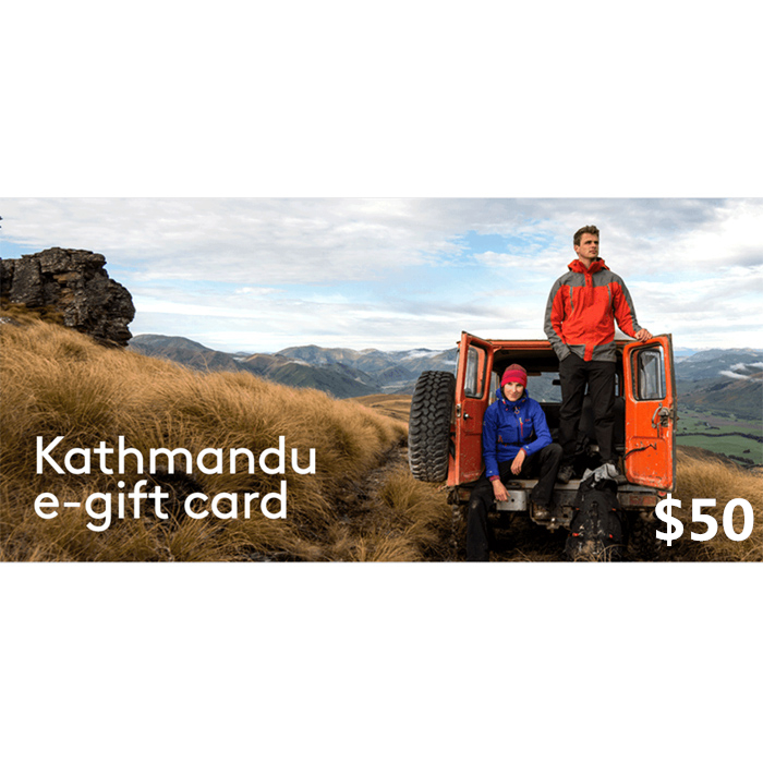 Kathmandu $50 NZD Digital E-Gift Card (Email Delivery) 1 Kathmandu $50 NZD Digital E-Gift Card (Email Delivery)