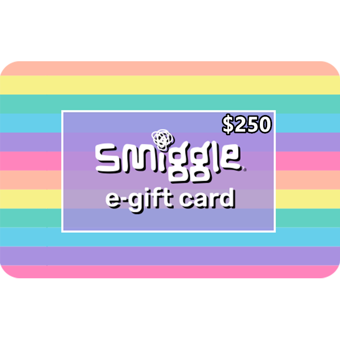 Smiggle $250 NZD Digital Gift Cards (Email Delivery) 4 Smiggle Gift Cards 250 NZD Digital Gift Cards Email Delivery 4