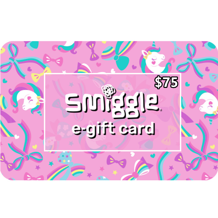 Smiggle $75 NZD Digital Gift Cards (Email Delivery) 2 Smiggle Gift Cards 75 NZD Digital Gift Cards Email Delivery 2