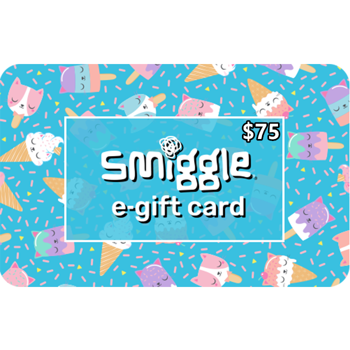 Smiggle $75 NZD Digital Gift Cards (Email Delivery) 3 Smiggle Gift Cards 75 NZD Digital Gift Cards Email Delivery 3