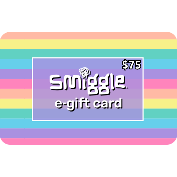 Smiggle $75 NZD Digital Gift Cards (Email Delivery) 4 Smiggle Gift Cards 75 NZD Digital Gift Cards Email Delivery 4
