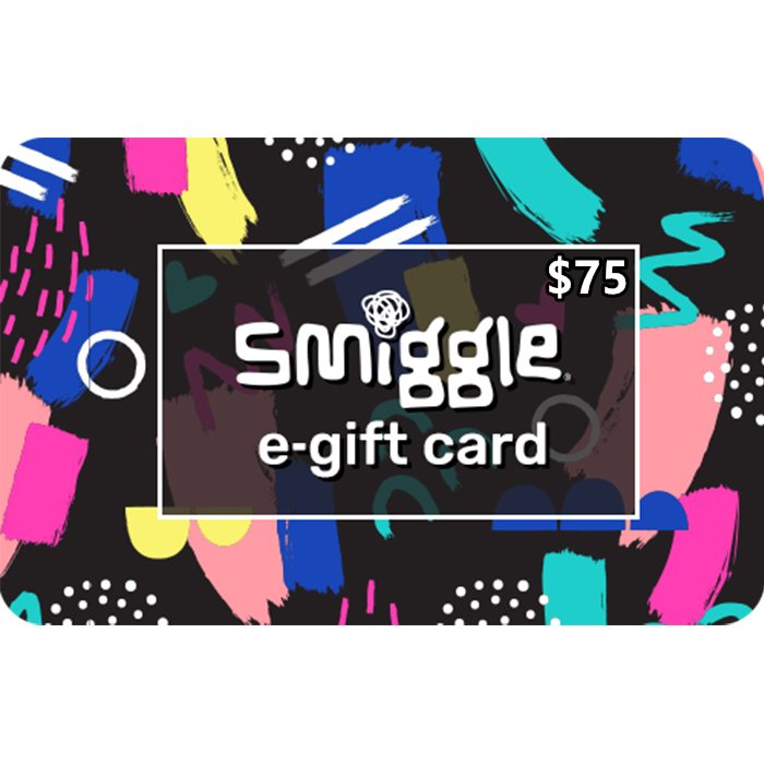Smiggle $75 NZD Digital Gift Cards (Email Delivery) 6 Smiggle Gift Cards 75 NZD Digital Gift Cards Email Delivery 6