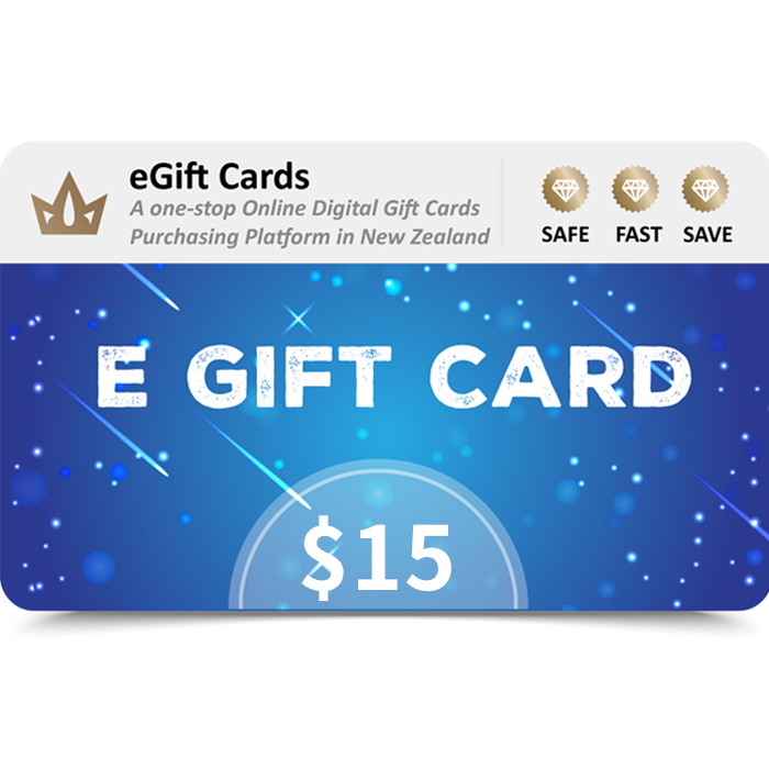 eGift Cards $15 NZD E Gift Card (Email Delivery) 3 eGift Cards 15 NZD E Gift Card Email Delivery
