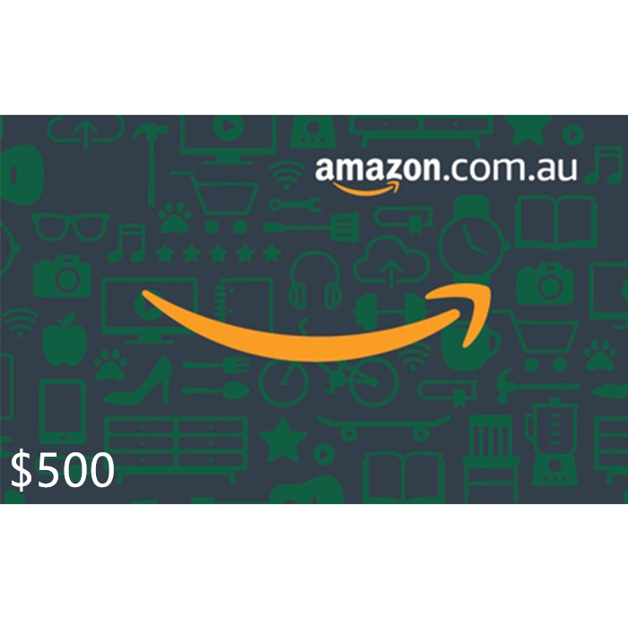 Amazon $500 AUD Digital Gift Card/Voucher (Email Delivery) 2 Amazon 500 AUD Digital Gift Cards Email Delivery 2