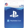 PlayStation $75 USD Digital Gift Card (Email Delivery)