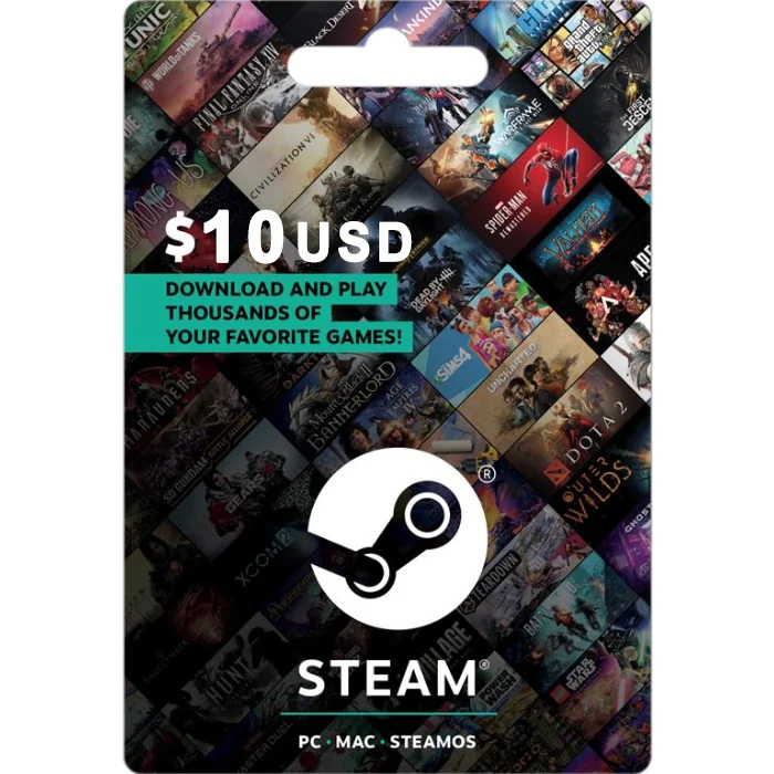 Steam $10 USD Digital Gift Card (Email Delivery) 2 Steam 10 USD Digital Gift Card Email Delivery 2