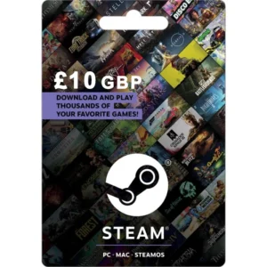 Steam £10 GBP (UK) Digital Gift Card (Email Delivery)