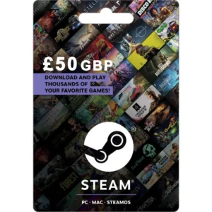 Steam £50 GBP (UK) Digital Gift Card (Email Delivery)