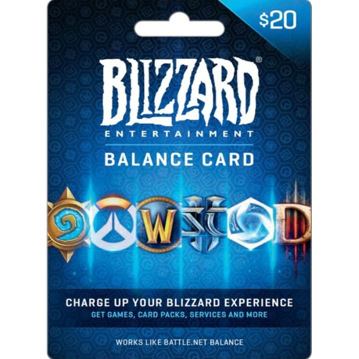 Blizzard Gift Cards United States Region – USD (Email Delivery) 3 Blizzard Gift Card 20 USD US Digital Gift Card Email Delivery