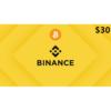 Binance $30 USD BTC Gift Card Digital Gift Card (Email Delivery)