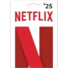 Netflix $25 USD Digital Gift Card (Email Delivery)