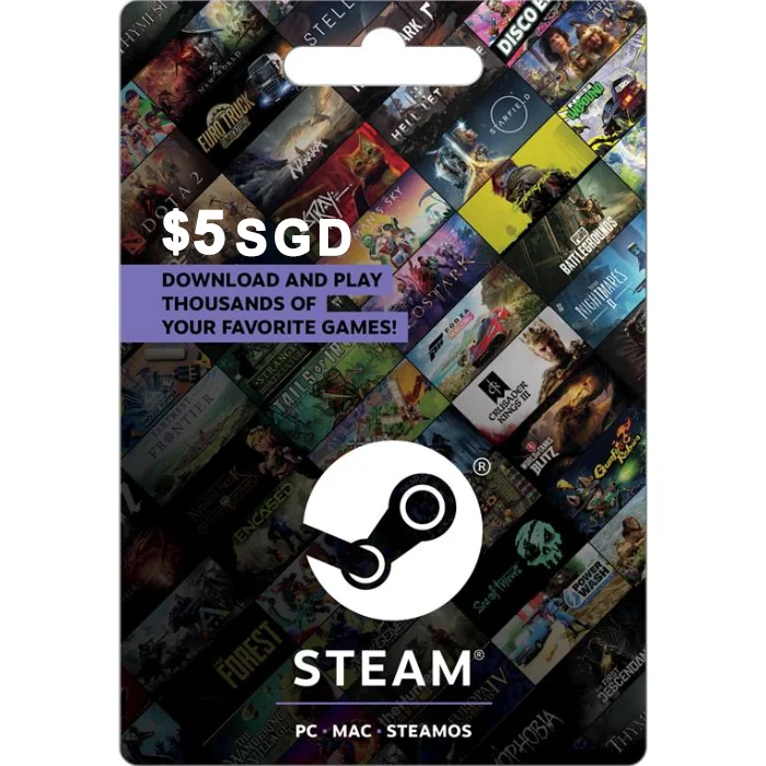 Steam $5 SGD (SG) Digital Gift Card (Email Delivery) 1 Steam $5 SGD (SG) Digital Gift Card (Email Delivery)
